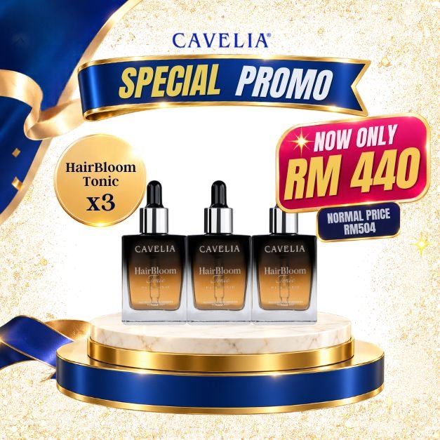 Cavelia Hair Bloom Tonic (3Pcs)
